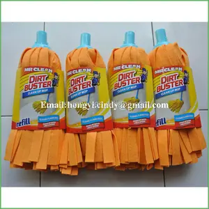 Lint free super absorbent viscose and polyester multi-purpose household nonwoven mops