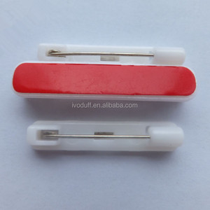 Épingle de sûreté en plastique adhésif blanc <span class=keywords><strong>à</strong></span> prix bon marché pour badge d'identification - Product Image 5