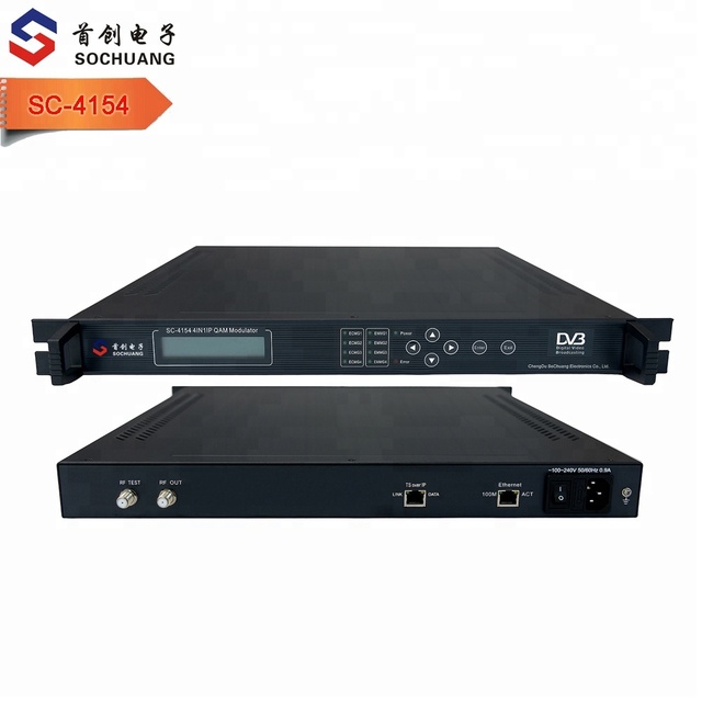 Ipqam iptv to Rf Modulator (TS IP Multicast Gigabit In, DVB-C RF Out)