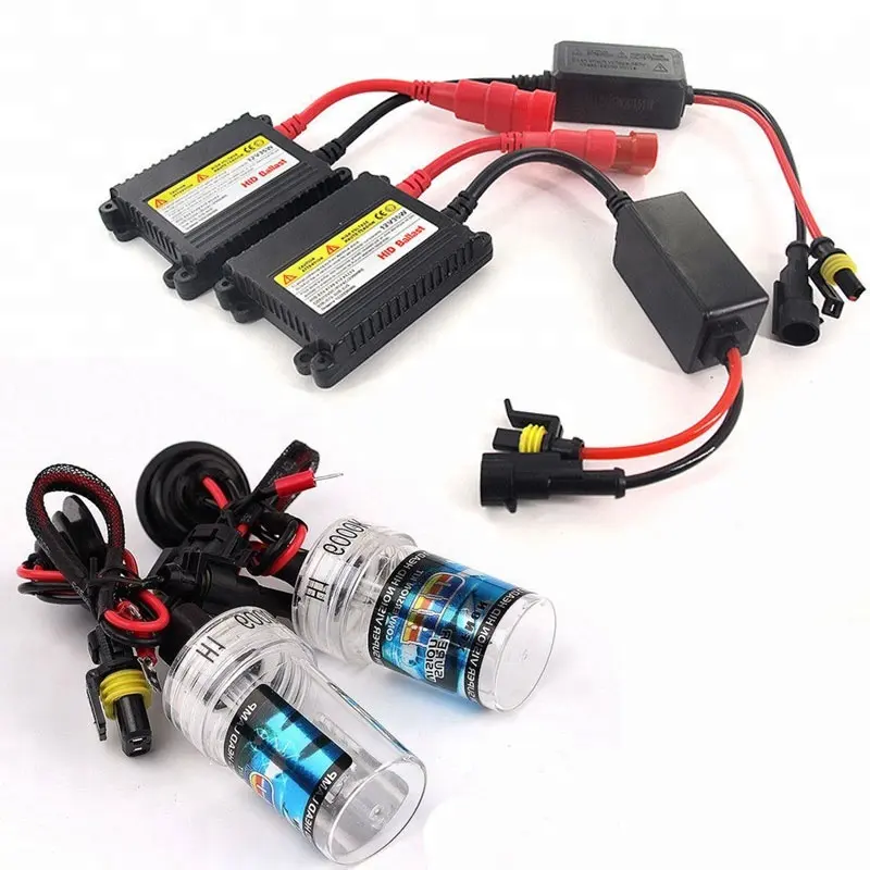 12v 자동 vison 자동차 바이크 크세논 hid 6000k 8000k 4300k 화이트 ac dc 슬림 밸러스트 전구 35w 55w 75w 100 와트 h1 h3 h7 h4 h11