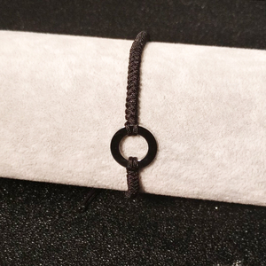 Braccialetto con rondella personalizzata per tessitura alla moda Love Intention <span class=keywords><strong>Motto</strong></span> Your Word bracciale personalizzato con rondella rotonda - Product Image 5