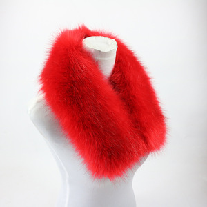 2025 personnalisé hommes femmes hiver chaud Faux <span class=keywords><strong>renard</strong></span> fourrure de raton laveur col étole longue écharpe châle - Product Image 5