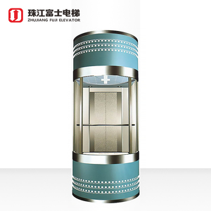 Fuji Merk Buiten 800Kg Panorama Glazen Lift Hoogtechnologische Glazen Zicht Zien Gebouw Passagierslift - Product Image 6