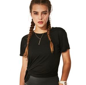 Maglietta da ginnastica traspirante in cotone Yoga Crop Top da <span class=keywords><strong>donna</strong></span> - Product Image 5