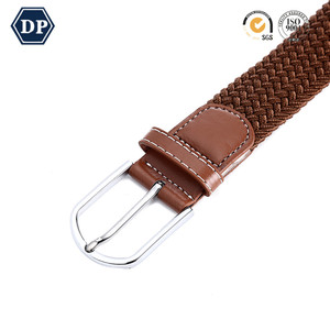 <span class=keywords><strong>PU</strong></span> deri ile kot için 3517 özelleştirilmiş Unisex çift D halka örgülü elastik kemer - Product Image 5