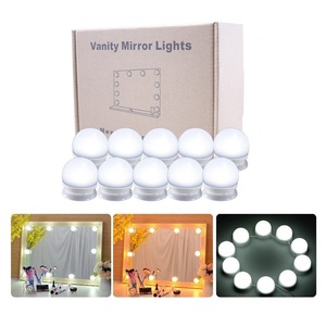 Led trang điểm bóng đèn <span class=keywords><strong>Make</strong></span>-up mỹ phẩm gương ánh sáng bóng đèn với ổn định 3m sticker cho phòng tắm Vanity chiếu sáng mặc quần áo - Product Image 5