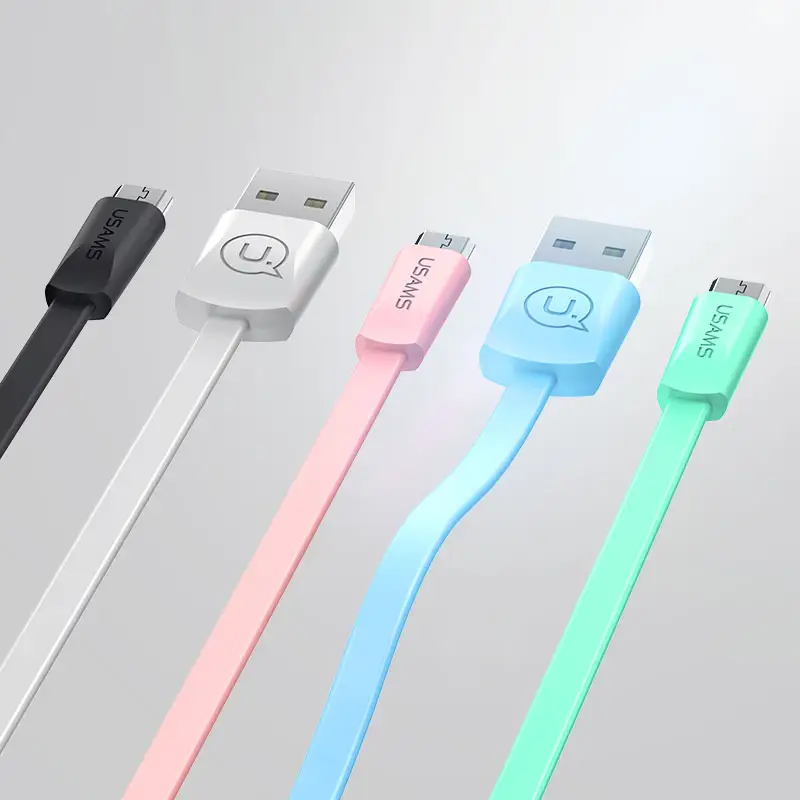 USAMS 2019 nuevo Cable Micro USB de carga de teléfono móvil de 1,2 m colorido más barato