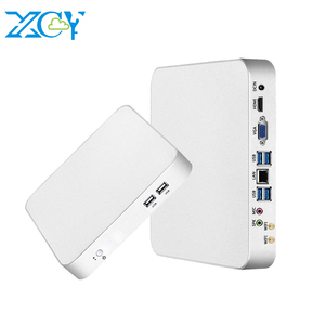XCY 미니 PC 코어 I5 4200u Computador 8gb 램 500gb 하드 디스크 팬 데스크탑 컴퓨터 지원 게임