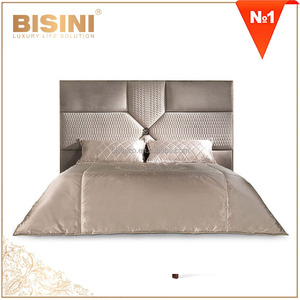 Ultimo Design di <span class=keywords><strong>Letto</strong></span> <span class=keywords><strong>Matrimoniale</strong></span> per Camera da <span class=keywords><strong>Letto</strong></span> con Testiera in Velluto / <span class=keywords><strong>Letto</strong></span> <span class=keywords><strong>Matrimoniale</strong></span> di Lusso Moderno per Hotel a Cinque Stelle MOQ 1 Pezzo - Product Image 4