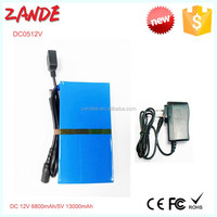 Super wiederauf ladbarer Lithium-Ionen-Akku DC 12V 6800mAh mit 5V USB-oder DC-Ausgang für CCTV-Kamera YSD-12680