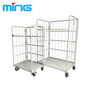 बिक्री के लिए लॉजिस्टिक रोल धातु अलमारियों दूध पिंजरे ट्रॉली - Product Image 3
