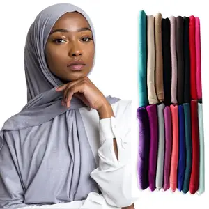 30 色时尚春季夏季女性头巾围巾穆斯林球衣围巾头巾
