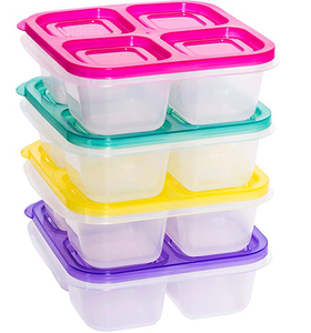 Mới và sản phẩm nóng Bento Hộp Ăn Trưa 4-Ngăn nhựa Snack hộp thực phẩm Trung Quốc <span class=keywords><strong>Takeaway</strong></span> <span class=keywords><strong>container</strong></span> thực phẩm - Product Image 4