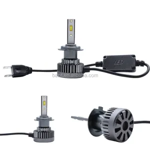 Migliore 50w 12000LM ha condotto la striscia automotive lampadine auto H4 ha condotto le luci auto h7 fari a led