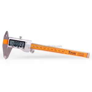 150mm/6 "aço Inoxidável Inch/Metric Vernier Paquímetro Eletrônico digital Com Tela Grande