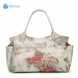 China fábrica de moda oilcloth todo personalizado bolsas de marca tote mulheres designer bolsa das senhoras sacos de mão