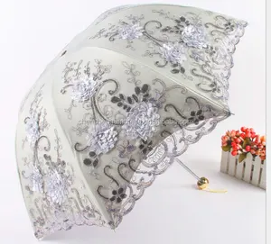 Кружевной зонтик компактный зонтик Анти-УФ устойчивый Солнечный зонтик