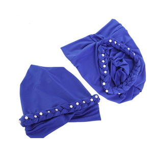 Chapeaux <span class=keywords><strong>turban</strong></span> pour femmes adultes, élégants et tendance, de style musulman tressé - Product Image 6