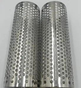 YS 304/316 de alta calidad de malla perforada de acero inoxidable Filtro de cilindro/tubos de Metal/tubo colador