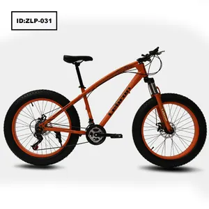 Bicicleta de montaña con freno de disco doble de 21 velocidades y neumático ancho, bici de playa de acero al carbono, 24/ 26 pulgadas