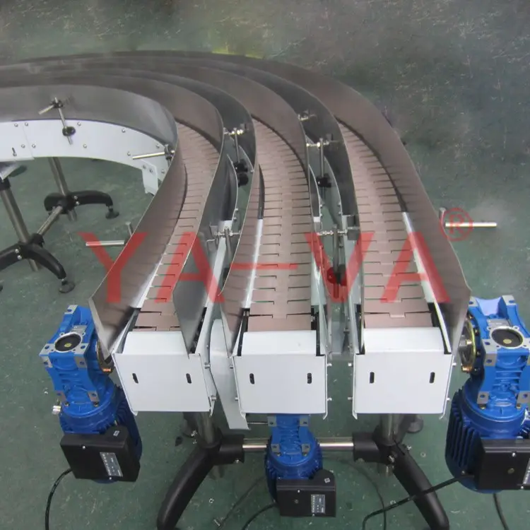 Plastik Slat Chain Conveyor Chain Double Chain Conveyor System Plastik Slat Chain Conveyor