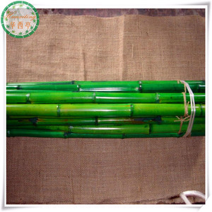 colored Straight green Raw Bamboo Poles for sale