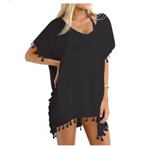 Wholesale Sexy Women Beach Swimsuit Cover up Tassel Bikini Swimwear <strong>Sarong</strong> <strong>Wrap</strong> - Product Image 5