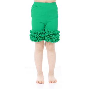 Private label ricamo all'ingrosso <span class=keywords><strong>cotone</strong></span> glassa ragazze volant pantaloncini boutique abbigliamento bambini bambino designer ragazze pantaloncini - Product Image 4