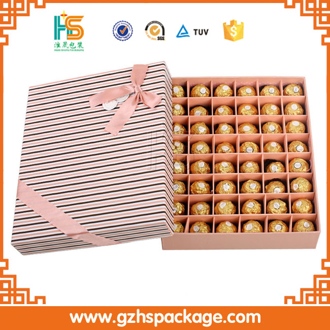 2016 Оптовая Высокое Качество Новый Дизайн Роскошный Шоколад Бумажная Коробка/Собственный Логотип