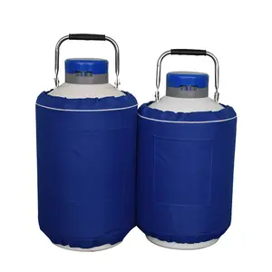 20L Bonvoisin Liquid Nitrogen Container Cryogenic Container LN2 Dewar Aluminum Alloy Semen Tank With 6 Caniste
