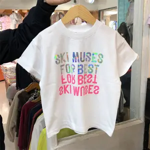 Bulk All'ingrosso di Abbigliamento Per Ragazzi Pianura Abbigliamento Per Bambini Nero Colori di Comfort Magliette Bulk Comprare Dalla Cina