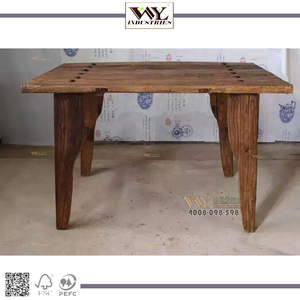 <span class=keywords><strong>Tavolo</strong></span> da Esterno in <span class=keywords><strong>Legno</strong></span> di <span class=keywords><strong>Olmo</strong></span> Antico in Stile Cinese per Parco e Cucina - Product Image 2