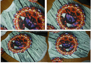 เสื้อเบสบอลพิมพ์ลายเพชร - Product Image 1