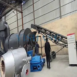 10 ton per hour rotary drum artificial river sand dryer machine