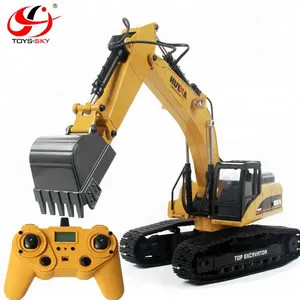 HUINA 580 1580 Hobby 2.4G 23 Channel Alloy RC Hydraulic Excavator Big Off Road Construction Remote Control Truck Model