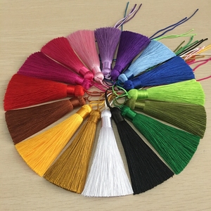 Muestra gratis 1000 colores 8cm grandes <span class=keywords><strong>borlas</strong></span> <span class=keywords><strong>de</strong></span> seda <span class=keywords><strong>de</strong></span> la joyería 100% rayón borla <span class=keywords><strong>de</strong></span> seda 1,2 cm diámetro para decoración - Product Image 5