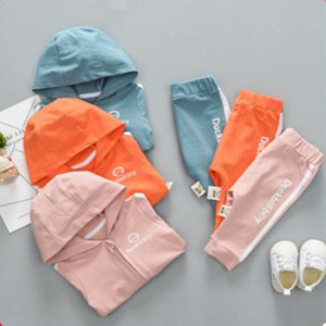 Linnen springloaded's of <span class=keywords><strong>the</strong></span> baby of <span class=keywords><strong>the</strong></span> baby long sleeve sports set two pieces - Product Image 6