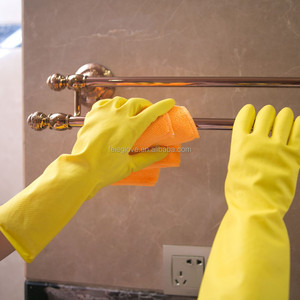 Guantes De cocina <span class=keywords><strong>Feie</strong></span> marca látex limpieza del hogar goma gruesa logotipo personalizado paquete personalizado Guantes De látex fino Xl látex - Product Image 6