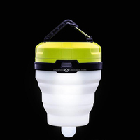 Éclairage décoratif LED pliant pour Camping, Mini lampe de tente, batterie sèche SMD LED lanterne de Camping en plein air rvb