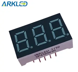 0.31 inch different colors three digit 7 segment led display