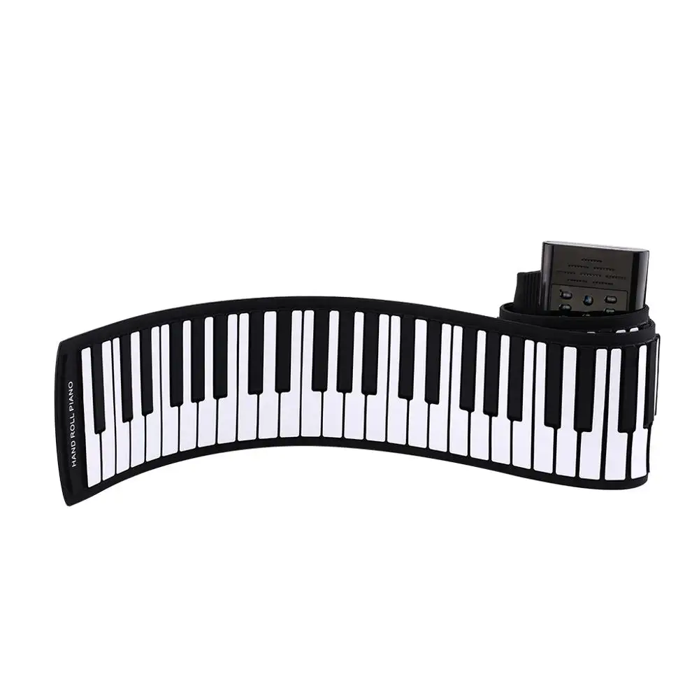 Tragbare Roll up Digital piano 61 schlüssel Flexible Silikon weichen Elektronischen klavier tastatur