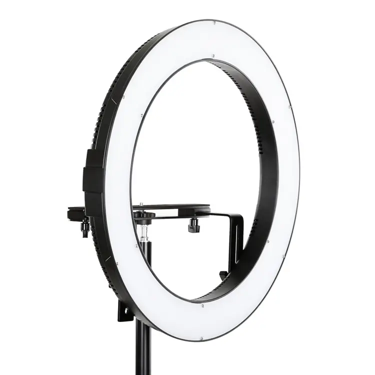 FalconEyes LED Selfie Ring Light 32W Bi-color Dimmable Film/Studio/Youtube Video Live Continuous Photography Lighting DVR-160TVC