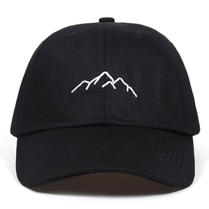 Gorras de Béisbol Bordadas con Diseño de Cadena de Montañas, Gorras Ajustables con Cierre a Presión, Gorras de Moda Estilo Dad Hat - Product Image 5