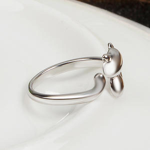 Новая мода оптовая продажа lucky в форме животных 925 стерлингового серебра с серебристым покрытием легированные кольцо для женщины - Product Image 5