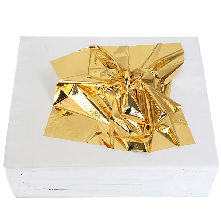 1000 pcs Copper Aluminum Leaf Gold Foil Sheets Gilding Imitation Gold Leaf  Paper for Arts Crafts