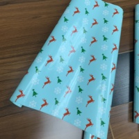 Rouleau de papier d'emballage personnalisé, 5 rouleaux, pour cadeaux de noël
