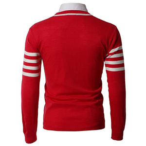 <span class=keywords><strong>Cardigan</strong></span> Vintage <span class=keywords><strong>Cardigan</strong></span> da uomo lavorato a maglia per il tempo libero maglione da College <span class=keywords><strong>Cardigan</strong></span> con Design a strisce monopetto <span class=keywords><strong>in</strong></span> <span class=keywords><strong>cotone</strong></span> da uomo - Product Image 3
