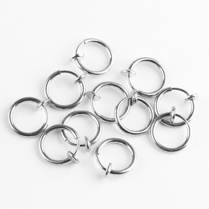 Decorazione rotonda 13mm in finto oro placcato anello per il naso gioielli <span class=keywords><strong>cerchio</strong></span> bellissimi <span class=keywords><strong>orecchini</strong></span> in <span class=keywords><strong>acciaio</strong></span> inox <span class=keywords><strong>chirurgico</strong></span> per donna uomo - Product Image 5