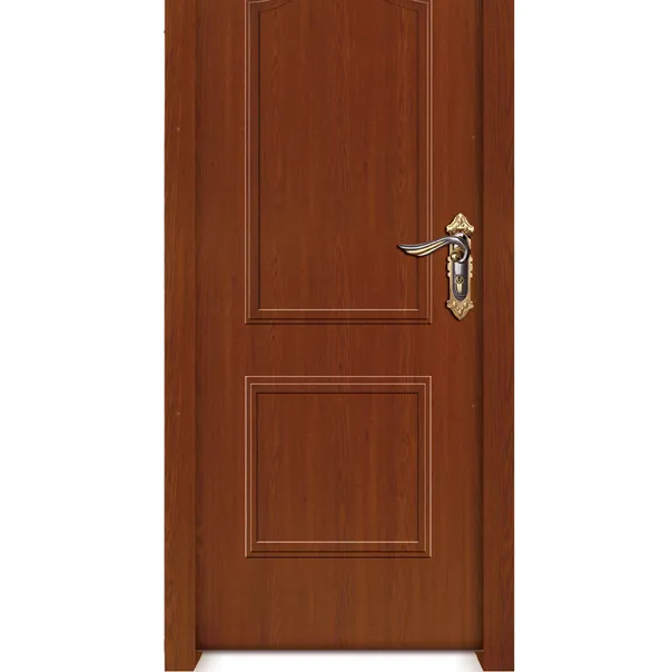 Main design single leaf pvc wood entry doors hollow core door skin from SHANDONG GOOD WOOD JIA MU JIA