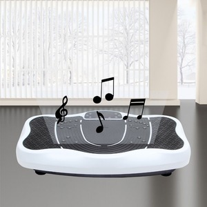 Ultradünne Mini Dual Motor Verrückt Fitness-massagegerät Power Vibration Platte mit musik lautsprecher
